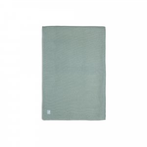 Couverture lit bébé 100x150cm basic knit forest green/fleece Jollein