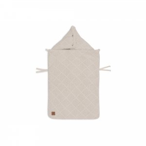 Nid d'ange groupe 0+ check knit oatmeal Jollein