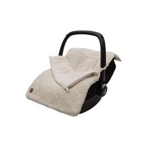 Nid d'ange groupe 0+ check knit oatmeal Jollein