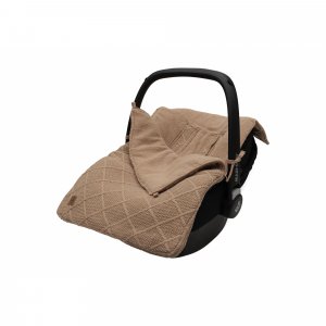 Nid d'ange groupe 0+ check knit biscuit Jollein