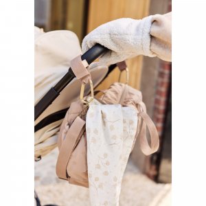 Sac à langer embossed lily milky coffee Jollein