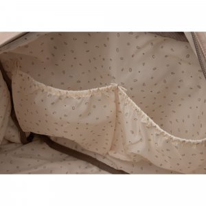 Sac à langer embossed lily milky coffee Jollein