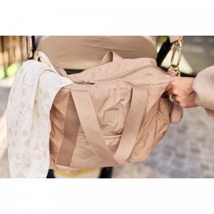 Sac à langer embossed lily milky coffee Jollein