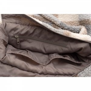 Sac à langer shopper bouclette carreaux Jollein