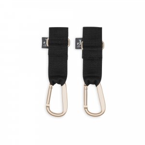 Lot de 2 crochets pour poussette noir Jollein
