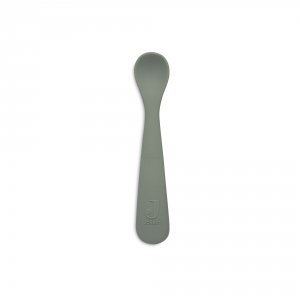 Lot de 2 cuillères souple silicone ash green Jollein