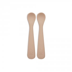 Lot de 2 cuillères souple silicone pale pink Jollein