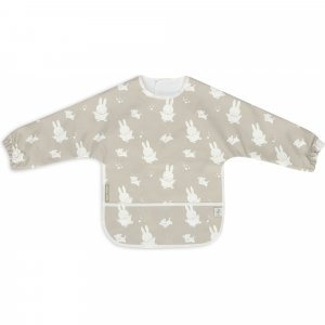 Bavoir manches longues imperméable miffy & snuffy olive Jollein