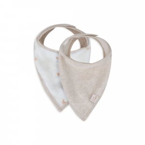 Lot de 2 bavoirs bandana Jollein