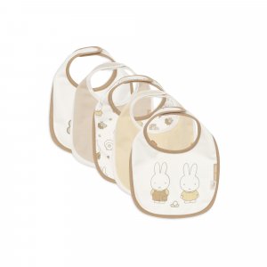 Lot de 5 bavoirs imperméables miffy family farm Jollein