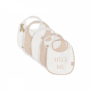 Lot de 5 bavoirs imperméables teddy bear Jollein