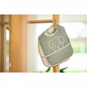 Lot de 2 bavoirs imperméables miffy peekaboo sea green Jollein