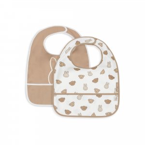 Lot de 2 bavoirs imperméables miffy and friends Jollein