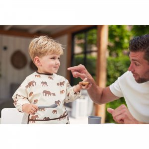 Coffret repas bébé silicone storm grey Jollein