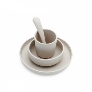 Set de table en silicone avec ventouse nougat Jollein