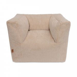 Fauteuil enfant velours côtelé corduroy naturel Jollein