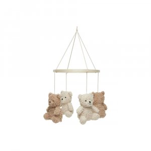 Mobile d'éveil bébé teddy bear naturel et biscuit Jollein