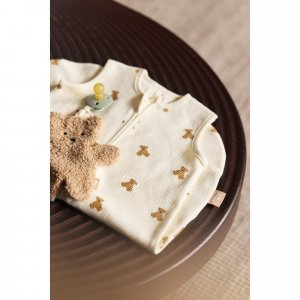 Gigoteuse naissance little waffle mini teddy bear jersey 0-3 mois Jollein