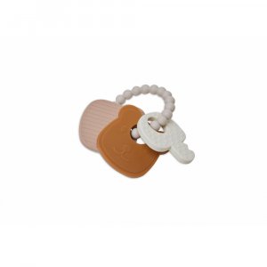 Anneau de dentition porte-clé silicone teddy bear Jollein