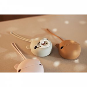 Étui à sucette en silicone wild rose Jollein