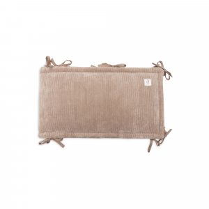 Tour de parc bébé cloudy rib milky coffee Jollein