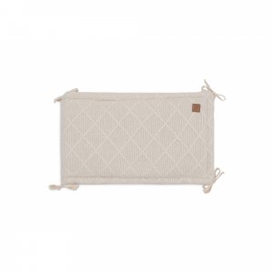 Tour de lit 180 x 30 cm check knit oatmeal Jollein