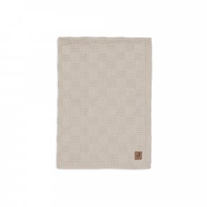 Couverture bébé tricot 100 x 150 cm box knit warm sand Jollein