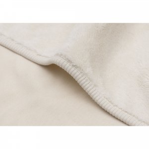 Couverture bébé chaude 75 x 100 cm basic jersey sherpa oatmeal Jollein