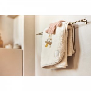 Couverture bébé chaude 75 x 100 cm basic jersey sherpa oatmeal Jollein