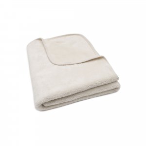 Couverture bébé chaude 100 x 150 cm basic jersey sherpa oatmeal Jollein