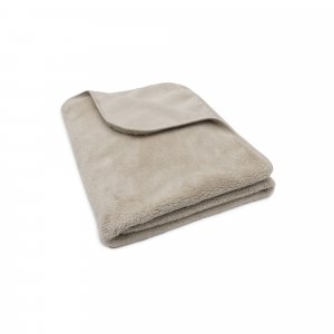 Couverture bébé chaude 100 x 150 cm basic jersey sherpa warm sand Jollein