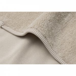 Couverture bébé chaude 100 x 150 cm basic jersey sherpa warm sand Jollein