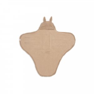 Couverture nomade portefeuille miffy jacquard teddy biscuit Jollein