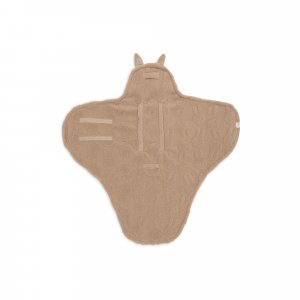 Couverture nomade portefeuille miffy jacquard teddy biscuit Jollein