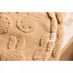 Couverture nomade portefeuille miffy jacquard teddy biscuit Jollein