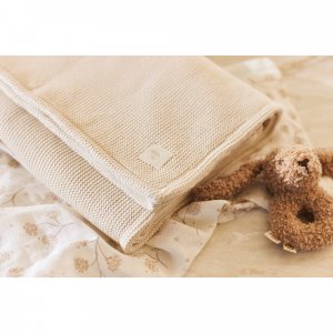 Couverture berceau 75x100cm basic knit fleece Jollein