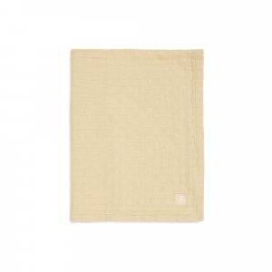 Couverture berceau 75x100 cm gaze de coton jacquard vanilla Jollein