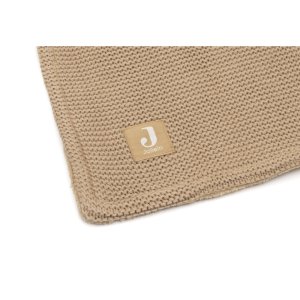 Couverture 100x150cm basic knit - hazel/fleece Jollein