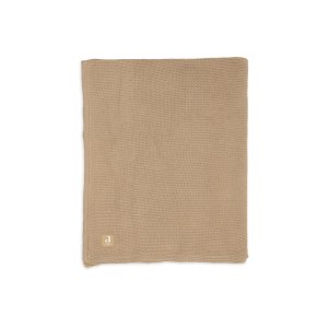Couverture 100x150cm basic knit - hazel/fleece Jollein