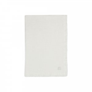 Couverture bébé 75x100 cm à franges ivoire Jollein
