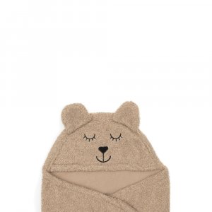 Couverture portefeuille bear bouclette biscuit Jollein