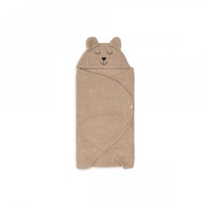 Couverture portefeuille bear bouclette biscuit Jollein