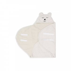 Couverture portefeuille bear bouclette oatmeal Jollein