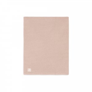Couverture berceau 75 x 100 cm basic knit rose Jollein