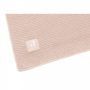 Couverture berceau 75 x 100 cm basic knit rose Jollein