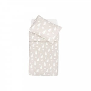 Housse de couette et taie 100x140 cm miffy snuffy nougat Jollein