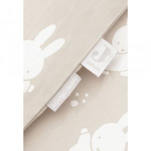 Housse de couette et taie 100x140 cm miffy snuffy nougat Jollein