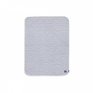 Couverture bébé gaze de coton 75x100 cm miffy stripe navy Jollein