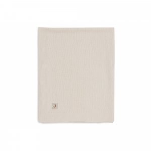 Couverture berceau 75x100 cm cosy knit ivoire Jollein