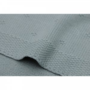 Couverture berceau 75x100 cm cosy knit sea green Jollein